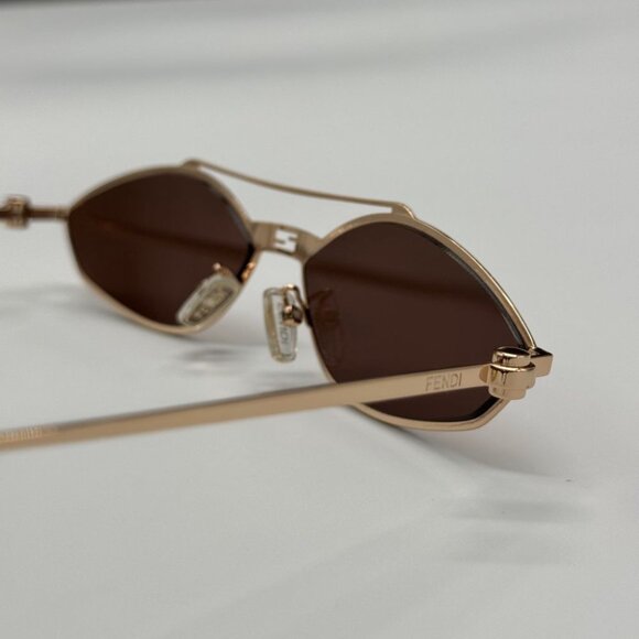 NEW FE40114U-Y 33U FENDI SUNGLASSES GOLD RED WOMEN EYEWEAR FENDI - Picture 11 of 14